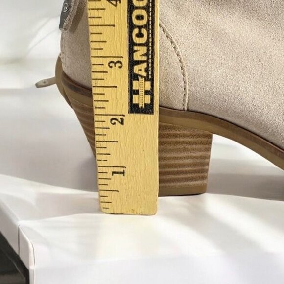 Dolce Vita Erika Suede Booties Beige Size 6 - Picture 4 of 11